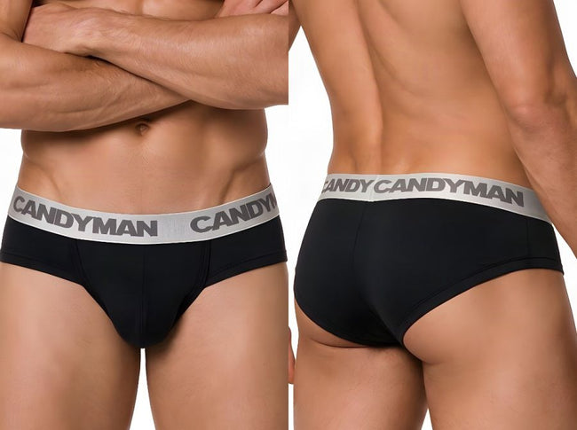 CandyMan 99932 Men's Underwear Sleek Contour Briefs Color Black