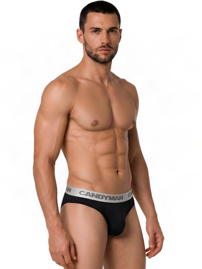 CandyMan 99932 Men's Underwear Sleek Contour Briefs Color Black