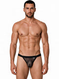 CandyMan 99933 Men's Underwear Seductive Mesh Bikini Color Black Mesh