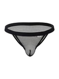 CandyMan 99933 Men's Underwear Seductive Mesh Bikini Color Black Mesh