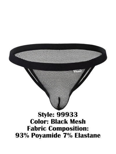 CandyMan 99933 Bikini Color Black Mesh