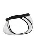 CandyMan 99933 Men's Underwear Seductive Mesh Bikini Color White Mesh
