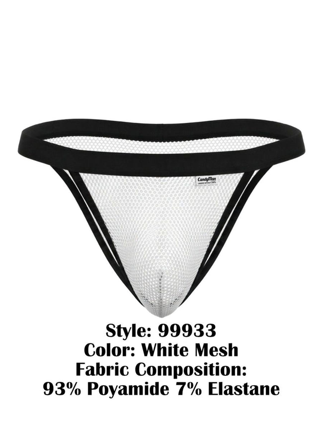 CandyMan 99933 Bikini Color White Mesh