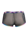 CandyMan 99934 Men's Underwear Breathable Mesh Tropical Trunks Color Black