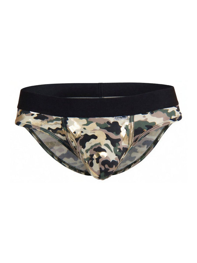 CandyMan 99938 Men's Underwear Contoured Support Low Rise Briefs Color Camo