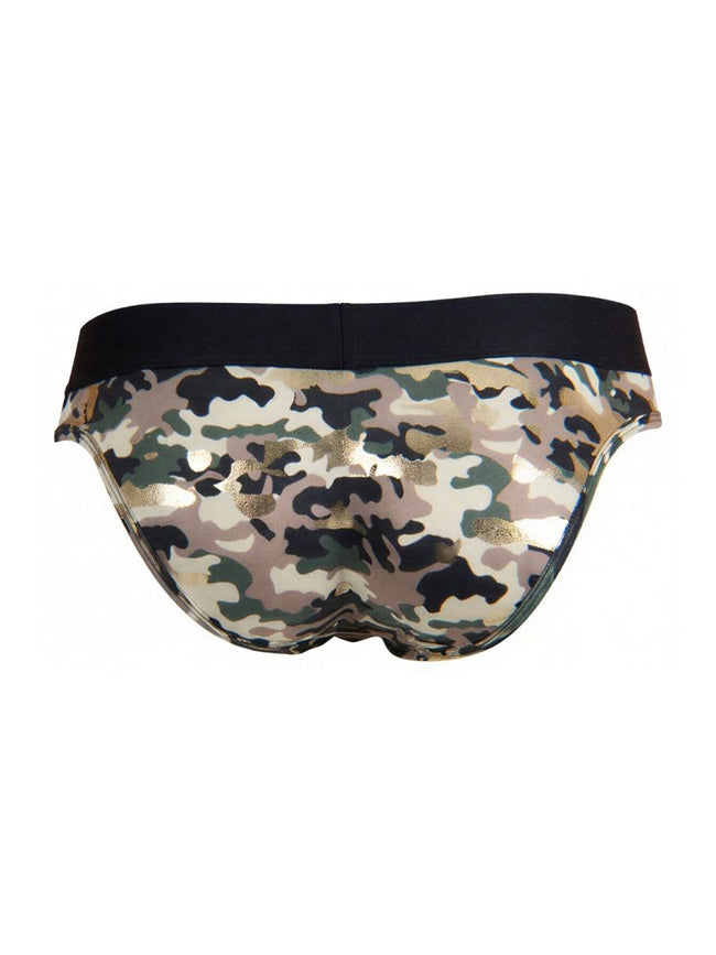 CandyMan 99938 Men's Underwear Contoured Support Low Rise Briefs Color Camo
