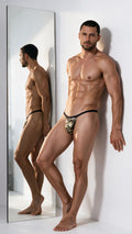 CandyMan 99939 Men's Underwear Minimalist Low Rise Micro Thong Color Camo