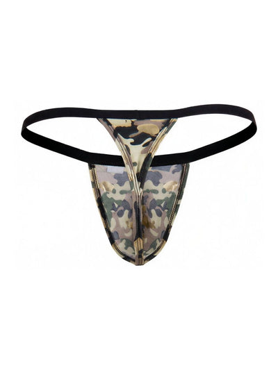 CandyMan 99939 Men's Underwear Minimalist Low Rise Micro Thong Color Camo