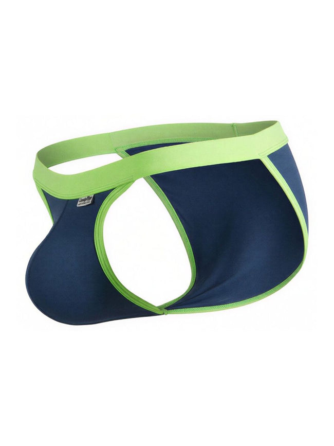 CandyMan 99941 Men's Underwear Bikini Athletic Low Rise Brief Color Navy