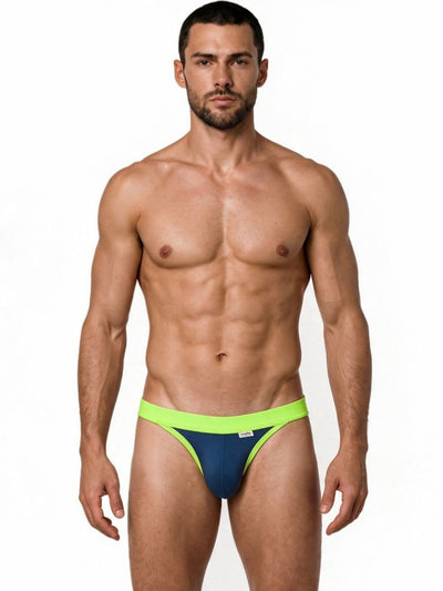 CandyMan 99942 Men's Underwear Sporty Athletic Thong Color Navy