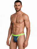 CandyMan 99942 Men's Underwear Sporty Athletic Thong Color Navy