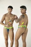 CandyMan 99942 Men's Underwear Sporty Athletic Thong Color Navy