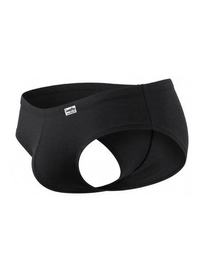 CandyMan 99943 Men's Underwear Sleek Low Rise Trunks Color Black