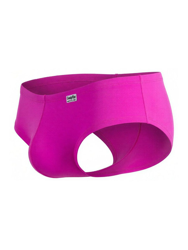CandyMan 99943 Men's Underwear Sleek Low Rise Trunks Color Magenta