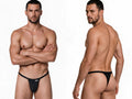 CandyMan 99948 Men's Underwear Sleek Minimalist Thongs Color Black