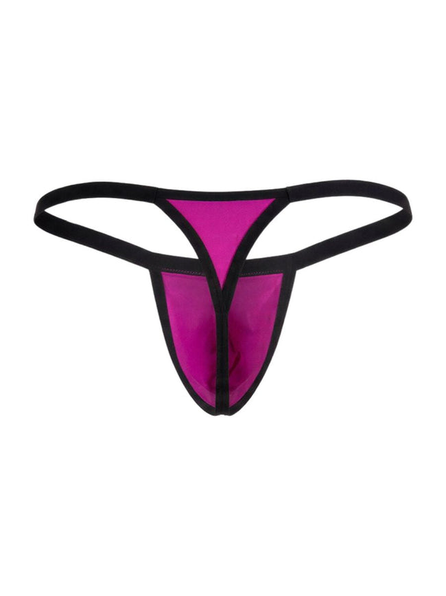 CandyMan 99948 Men's Underwear Sleek Minimalist Thongs Color Magenta
