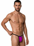 CandyMan 99948 Men's Underwear Sleek Minimalist Thongs Color Magenta