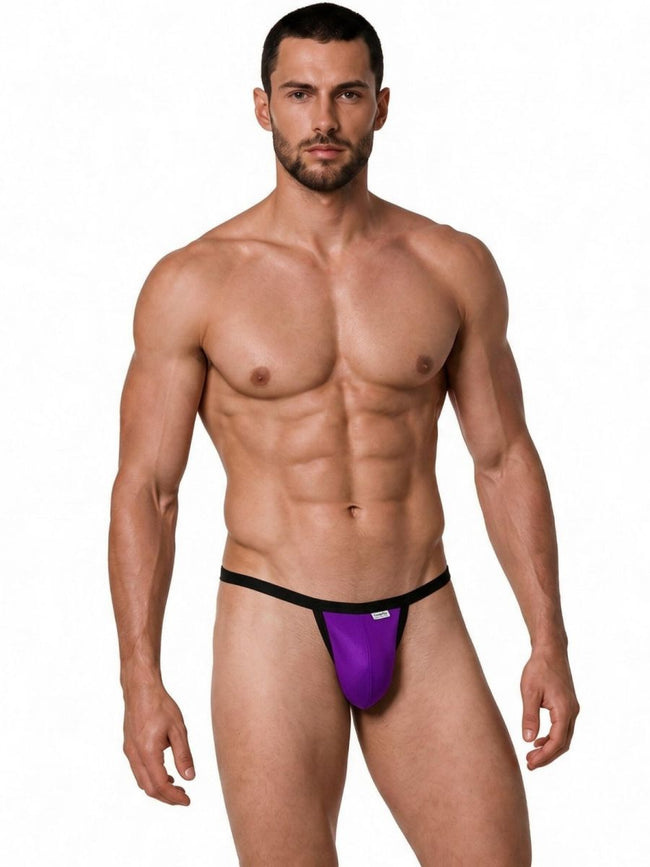 CandyMan 99948 Men's Underwear Sleek Minimalist Thongs Color Orchid