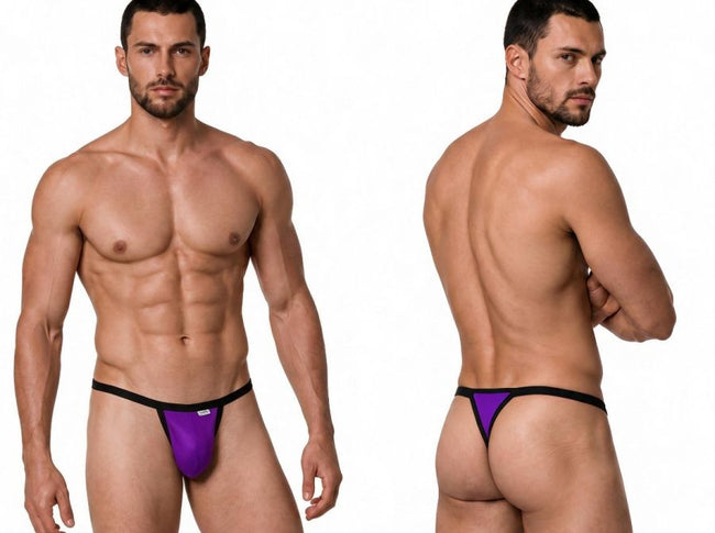 CandyMan 99948 Men's Underwear Sleek Minimalist Thongs Color Orchid