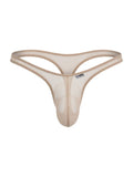 CandyMan 99954 Men's Underwear Sheer Mesh Thongs Color Beige Mesh