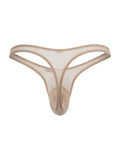 CandyMan 99954 Men's Underwear Sheer Mesh Thongs Color Beige Mesh