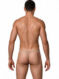CandyMan 99954 Men's Underwear Sheer Mesh Thongs Color Beige Mesh