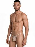 CandyMan 99954 Men's Underwear Sheer Mesh Thongs Color Beige Mesh