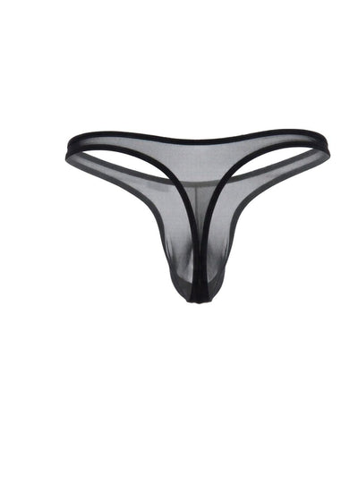 CandyMan 99954 Men's Underwear Sheer Mesh Thongs Color Black Mesh