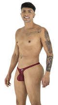 CandyMan 99954 Thongs Color Burgundy Mesh