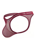 CandyMan 99954 Men's Underwear Sheer Mesh Thongs Color Burgundy Mesh
