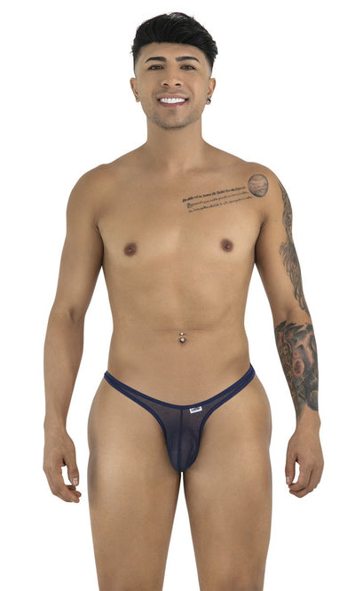 CandyMan 99954 Thongs Color Navy Mesh