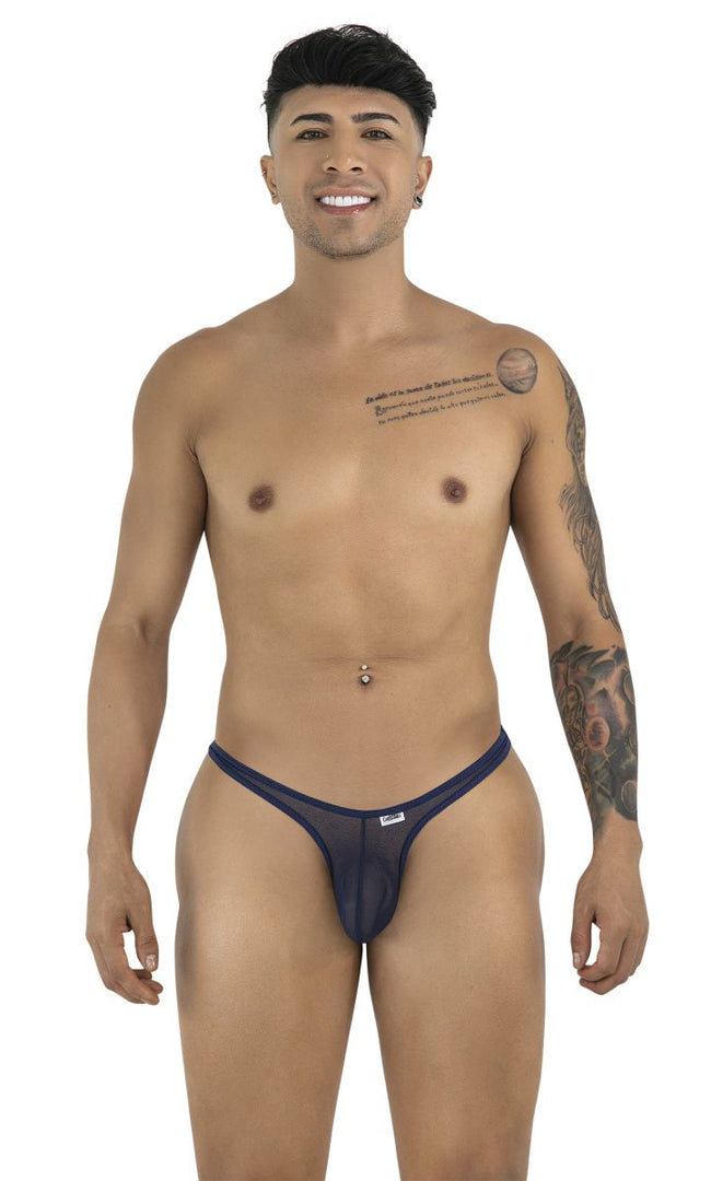 CandyMan 99954 Thongs Color Navy Mesh