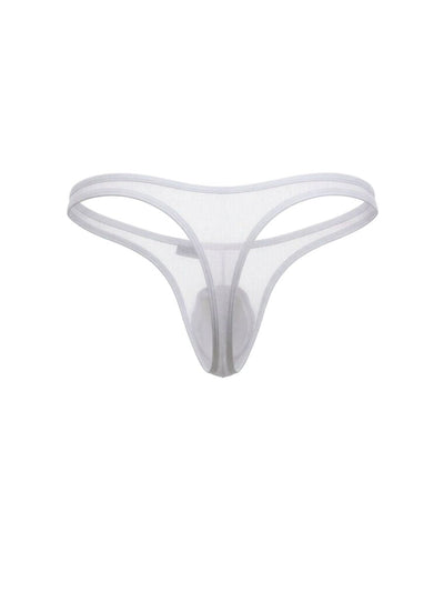 CandyMan 99954 Men's Underwear Sheer Mesh Thongs Color White Mesh