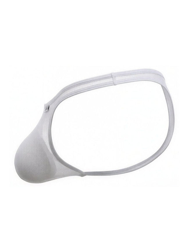 CandyMan 99954 Men's Underwear Sheer Mesh Thongs Color White Mesh