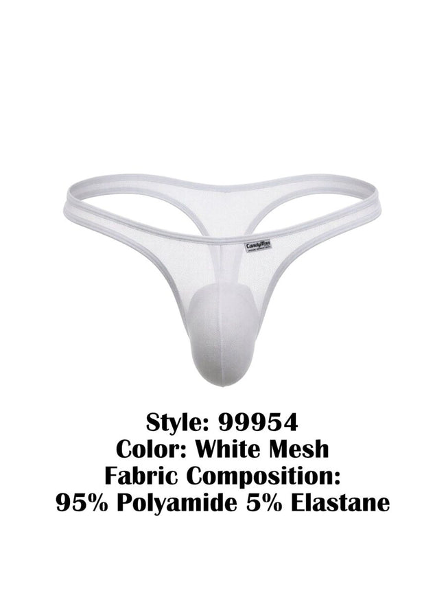CandyMan 99954 Thongs Color White Mesh