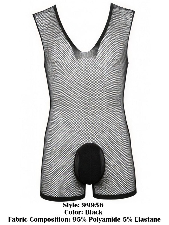 CandyMan 99956 Bodysuit Color Black