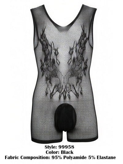 CandyMan 99958 Bodysuit Color Black