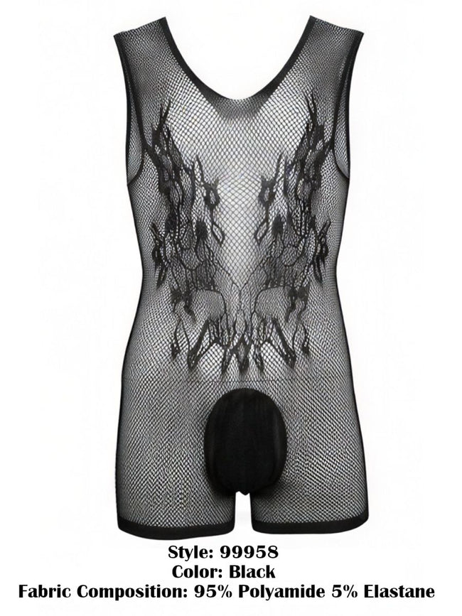 CandyMan 99958 Bodysuit Color Black