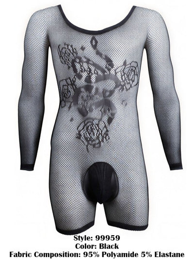CandyMan 99959 Bodysuit Color Black