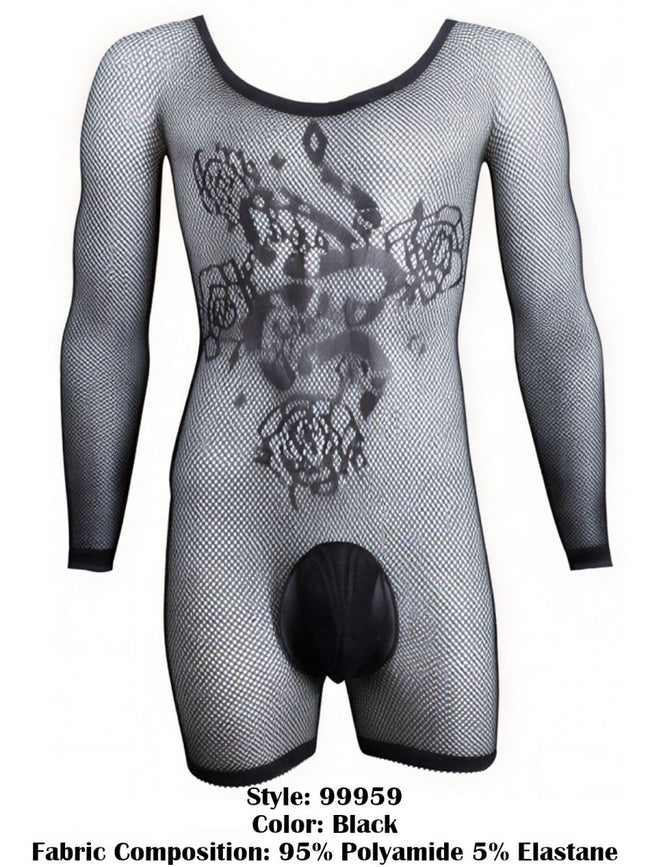 CandyMan 99959 Bodysuit Color Black