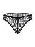 CandyMan 99963 Men's Underwear Fishnet Breathable Thong Color Black