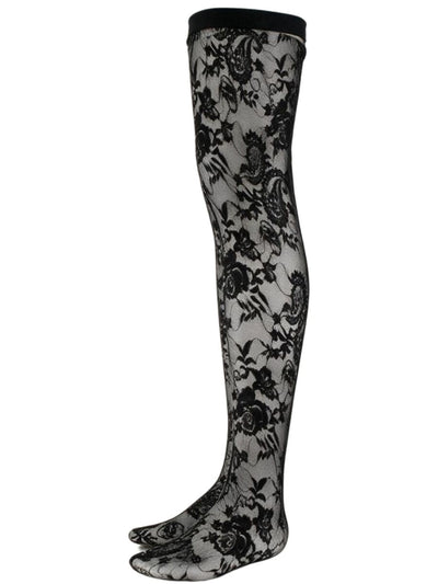 CandyMan 99968 Men's Underwear Seductive Lace Thigh Highs Color Black