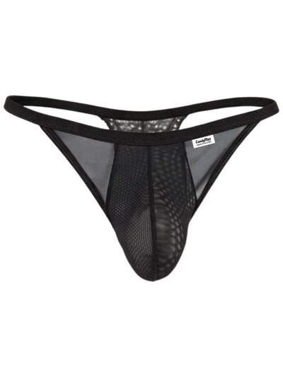 CandyMan 99969 Men's Underwear Mesh Lace Seductive Thongs Color Black