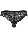 CandyMan 99971 Men's Underwear Seductive Mesh Lace Thongs Color Black