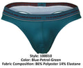 Clever 100010 3PK Australian Latin Thongs Color Blue-Petrol-Green