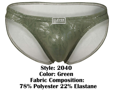 Clever 2040 Luxe Briefs Color Green