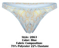 Clever 2063 Diamond Thongs Color Blue
