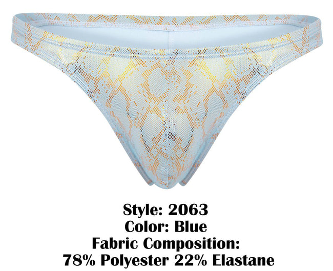 Clever 2063 Diamond Thongs Color Blue