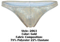 Clever 2063 Diamond Thongs Color Gold