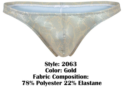 Clever 2063 Diamond Thongs Color Gold